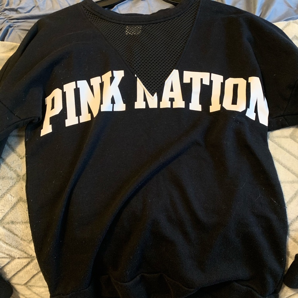 pink sweatshirt